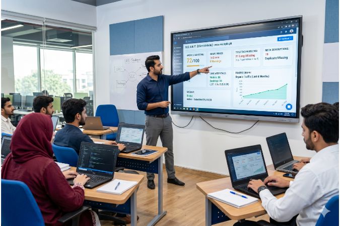 Technical SEO Course with live website audit training